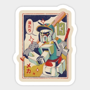 Baseball Mecha Sticker